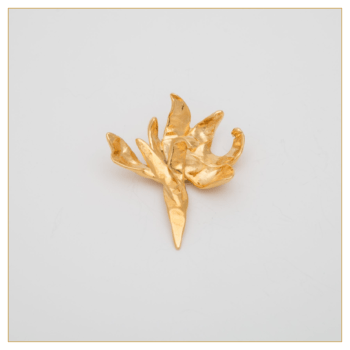 Broche y Colgante "Nardo" bañada en oro