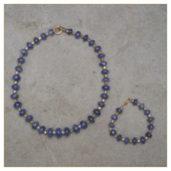 COLLAR DE TANZANITAS