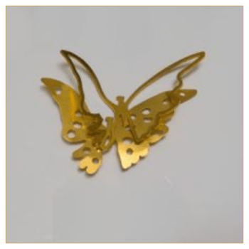 BROCHE 2 MARIPOSAS DORADAS
