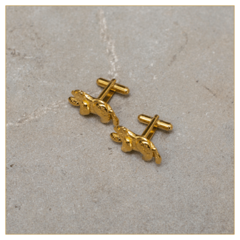 Gemelos "Oso" bañados en oro