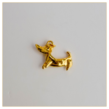 Colgante "Romeo" bañado en oro