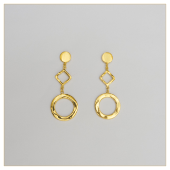 PENDIENTES LARGOS “BOTÓN, ROMBITO, CÍRCULO”