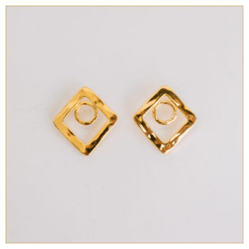 PENDIENTES “ROMBO GR. CON CÍRCULO PEQ.”