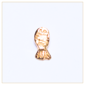 Colgante pez "Ulises" en bronce bañado en oro