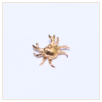 Colgante "Cangrejo" en bronce bañado en oro
